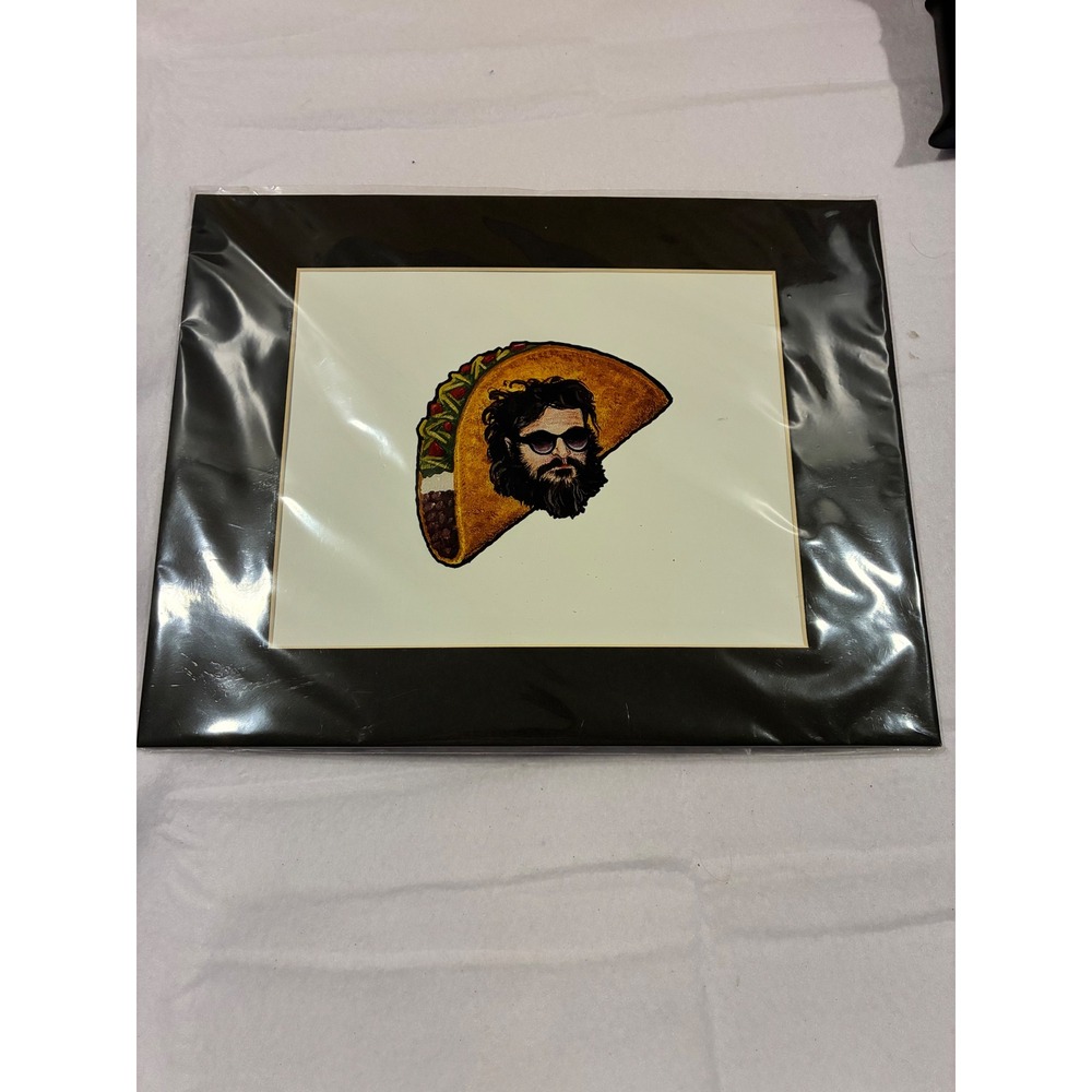 Zach Galifianakis Taco Art Print Matted 11x14 Indy Custom Creations Pop Culture